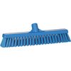 Vikan 16 in Sweep Face Broom Head, Soft/Stiff Combination, Synthetic, Blue 31743