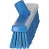 Vikan 16 in Sweep Face Broom Head, Soft/Stiff Combination, Synthetic, Blue 31743
