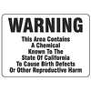 Electromark Warning Sign, 10 in Height, 14 in Width, Vinyl, English S358V