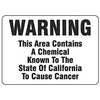 Electromark Warning Sign, 10 in Height, 14 in Width, Vinyl, English S358V