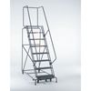 Ballymore 113 in H Steel Rolling Ladder, 8 Steps, 450 lb Load Capacity 083221PSU