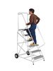 Ballymore 93 in H Aluminum Wheelbarrow Ladder, 6 Steps, 300 lb Load Capacity ALWB-630G