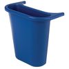 Rubbermaid Commercial 1 gal Rectangular Recycling Bin, Open Top, Blue, Plastic, 1 Openings FG295073BLUE