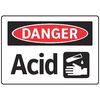 Electromark Danger Sign, 7 in Height, 10 in Width, Aluminum, English S134FF