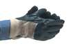 Ansell Nitrile Coated Gloves, 3/4 Dip Coverage, Blue, L, PR 47-400