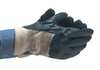 Ansell Nitrile Coated Gloves, 3/4 Dip Coverage, Blue, M, PR 47-400