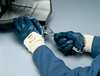 Ansell Nitrile Coated Gloves, 3/4 Dip Coverage, Blue, M, PR 47-400