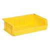Quantum Storage Systems 60 lb Hang & Stack Storage Bin, Polypropylene, 16 1/2 in W, 5 in H, Yellow, 10 7/8 in L QUS245YL