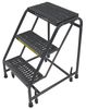 Ballymore 28 1/2 in H Steel Rolling Ladder, 3 Steps, 450 lb Load Capacity 318GSU