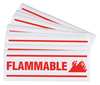 Brady Flammable Label, 3 1/2 in Height, 10 in Width, Paper, Vertical Rectangle, English 857