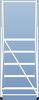 Ballymore 77 1/2 in H Aluminum Rolling Ladder, 5 Steps, 350 lb Load Capacity A5SH30 RIBBD