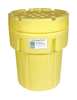 Ultratech Open Head Overpack Drum, Polyethylene, 95 gal, Unlined, Yellow 580