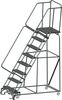 Ballymore 113 in H Steel Rolling Ladder, 8 Steps, 450 lb Load Capacity 083221P