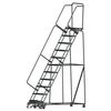Ballymore 143 in H Steel Rolling Ladder, 11 Steps, 450 lb Load Capacity WA113214X