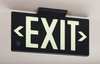 Zoro Select Exit Sign, English, 15-7/8" W, 8-5/8" H, Plastic, Green GRAN1384