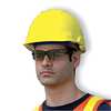 Bullard Front Brim Hard Hat, Type 2, Class E, Ratchet (4-Point), Yellow VTYLR