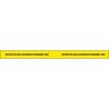 Zoro Select Barricade Tape, Yellow/Black, 180ft x 2 In 2 IN X 60 YD