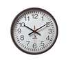American Time 13-1/8" 24 Hour Face Wall Clock, Black E56BASD324G