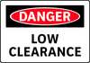 Electromark Danger Sign, 7 in Height, 10 in Width, Aluminum, English S166FA