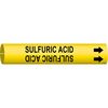 Brady Pipe Markr, Sulfuric Acid, 1-1/2to2-3/8 In, 4136-B 4136-B