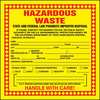 Accuform Haz Waste Label, Hazardous Waste, 6x6 in, Poly, 250/RL MHZWCAEVL