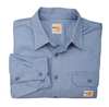 Carhartt Carhartt Flame Resistant Collared Shirt, Blue, Cotton/Nylon, 2XL FRS160-MBL XXL REG