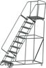 Ballymore 133 in H Steel Rolling Ladder, 10 Steps, 450 lb Load Capacity 103228XSU