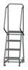 Ballymore 68 in H Steel Rolling Ladder, 4 Steps, 450 lb Load Capacity H418X