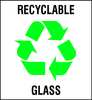 Brady Recycling Label, Recycling Glass, PK5 20638FLS