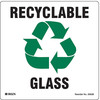 Brady Recycling Label, Recycling Glass, PK5 20638FLS