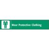 Electromark Personal Protection Sign, 1 3/4 in Height, 9 in Width, Vinyl, English S352A