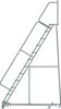 Ballymore 153 in H Steel Rolling Ladder, 12 Steps, 450 lb Load Capacity WA-AD-123214P
