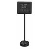 Zoro Select Pedestal Dry Erase Display Board UVBMP1815