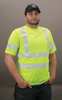 Zoro Select Short Sleeve T-Shirt, Lime, 100 per. PET, M UHV302L M