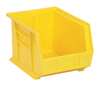 Quantum Storage Systems 50 lb Hang & Stack Storage Bin, Polypropylene, 8 1/4 in W, 7 in H, 10 3/4 in L, Yellow QUS239YL