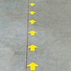 Brady Floor Marking Tape, Arrow, 4In W, Ylw, PK100 104427