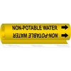 Brady Pipe Mrkr, Non-Potable Water, 1/2to1-3/8In 5730-O