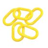 Zoro Select Chain Link, Polyethylene, Yellow 78246