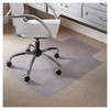 Es Robbins Chair Mat 45"x53", Traditional Lip Shape, Clear, for Carpet 120123