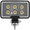 Maxxima Work Light, Rectangular, Clear, 1200 Lumens MWL-29