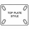 Zoro Select Rigd Plat Castr, Polyurthan, 10 in, 1750 lb 1NVX3