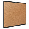 Quartet Classic Cork Bulletin Board 60"x36", Black 2305B