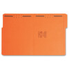 Zoro Select Pressboard Folder, Fastener, Orange, PK50 12540