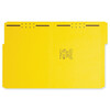 Zoro Select Pressboard Folder, 2 Fastener, Yellow, PK50 12940