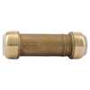 Sharkbite Push-to-Connect Slip Coupling, 3/4 in Tube Size, Brass, Brass UIP3016