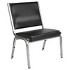 Flash Furniture Black Hercules Bar Chair, Slvr Frm, Blk Vinyl, 26 1/2 in W 23 1/2 in L 34" H, No Arms, Vinyl Seat XU-DG-60442-660-1-BV-GG