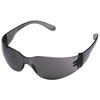 Condor Safety Glasses, Condor V, Scratch-Resistant, Wraparound, Frameless, Gray Frosted Temple, Gray Lens 1FYX8