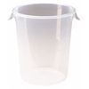 Rubbermaid Commercial Round Storage Container, 22 qt FG572824CLR