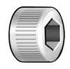 Zoro Select #8-32 Socket Head Cap Screw, Plain 18-8 Stainless Steel, 1/4 in Length, 5 PK 1GB16