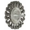 Weiler Knot Wire Wheel Wire Brush, Stem, 3-1/4" 94038